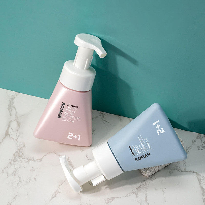 Triangle 200ml 400ml Pet Facial Cleanser Foaming Mousse Pump Bottle Plastic Foam Bottle Liquid Soap Dispenser Triangle 200ml 400ml Pet Facial Cleanser Foaming Mousse Pump Bottle Plastic Foam Bottle Liquid Soap Dispenser