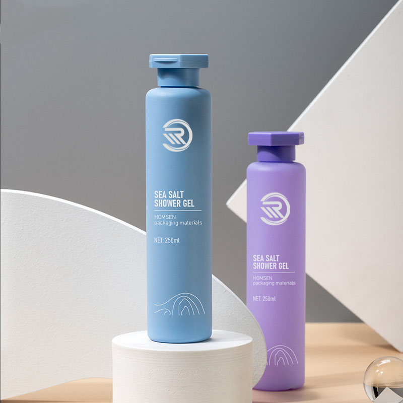 250ml Round Cosmetic Container Body Face Care Hair Oil Toner Lotion Bottle na may Cap