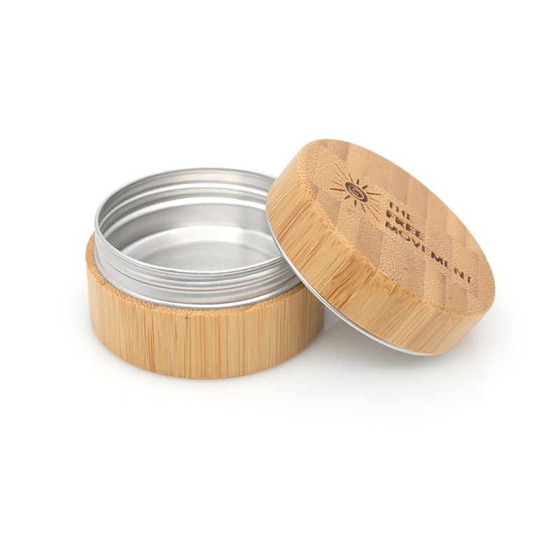 5g 15g 30g 50g 100g cosmetic packaging cylinder hugis kawayan kahoy na facial cream bote na may panloob na aluminyo jar 5g 15g 30g 50g 100g cosmetic packaging cylinder hugis kawayan kahoy na facial cream bote na may panloob na aluminyo jar