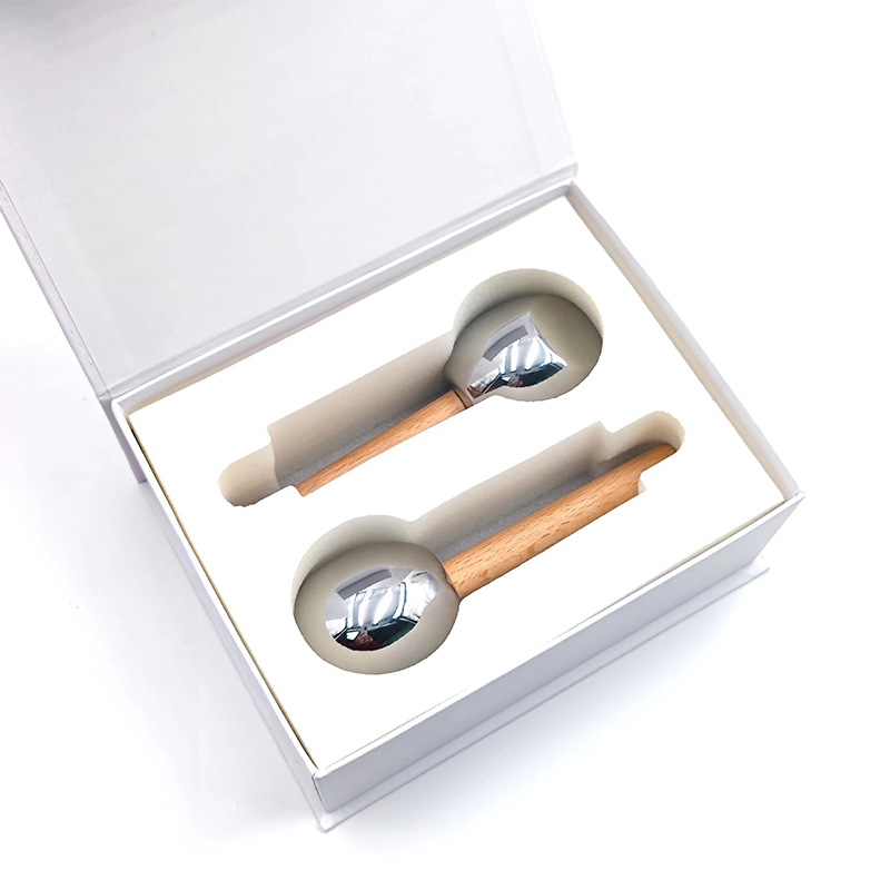 Kagandahang Masikip ang mga pores ng balat 2pc facial roller tools ice paglamig mukha massage ice wave ball Kagandahang Masikip ang mga pores ng balat 2pc facial roller tools ice paglamig mukha massage ice wave ball