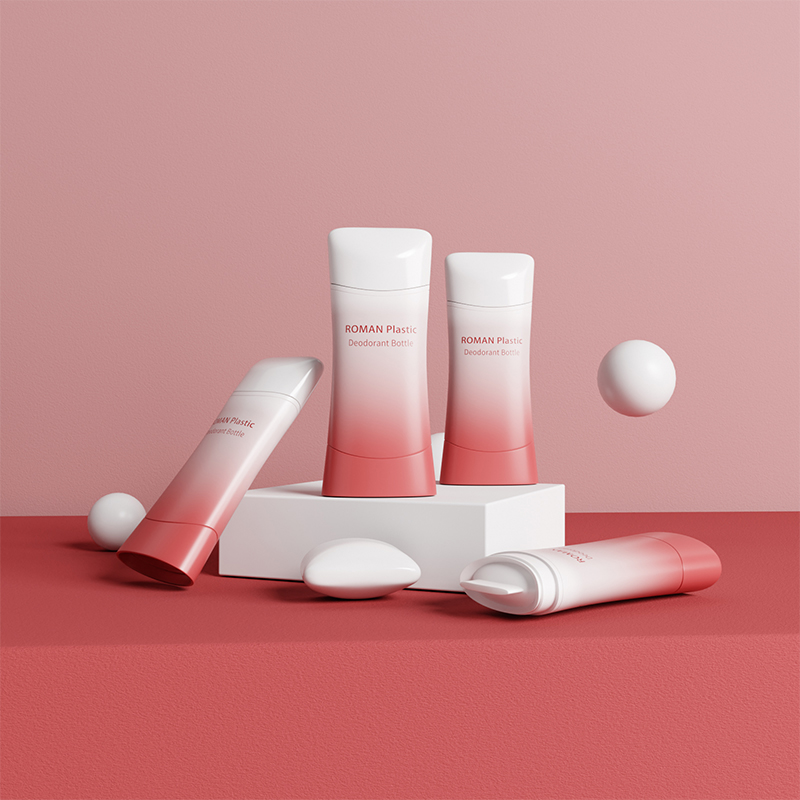 Walang laman na plastik na 75ml twist up roll-on gel sunscreen stick container tube plastic deodorant packaging