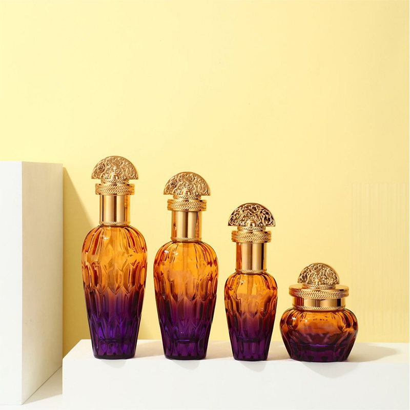 Frosted Clear Glass Skincare Packaging Cosmetics Containers Glass Lotion Bottle na may Dropper Pump Frosted Clear Glass Skincare Packaging Cosmetics Containers Glass Lotion Bottle na may Dropper Pump