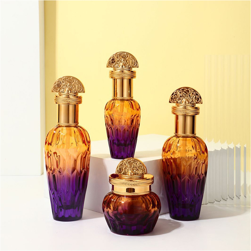 Frosted Clear Glass Skincare Packaging Cosmetics Containers Glass Lotion Bottle na may Dropper Pump Frosted Clear Glass Skincare Packaging Cosmetics Containers Glass Lotion Bottle na may Dropper Pump