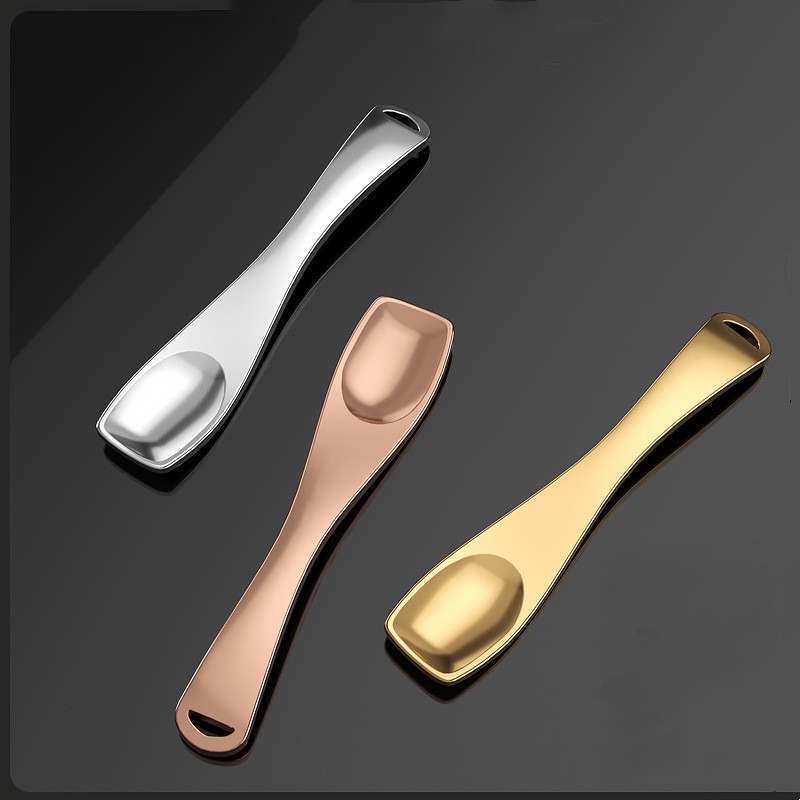 Metal Gold Face Lifting Scoop Maliit na Pampaganda Spoon Mini Face Cream Cosmetic Spatula Metal Gold Face Lifting Scoop Maliit na Pampaganda Spoon Mini Face Cream Cosmetic Spatula