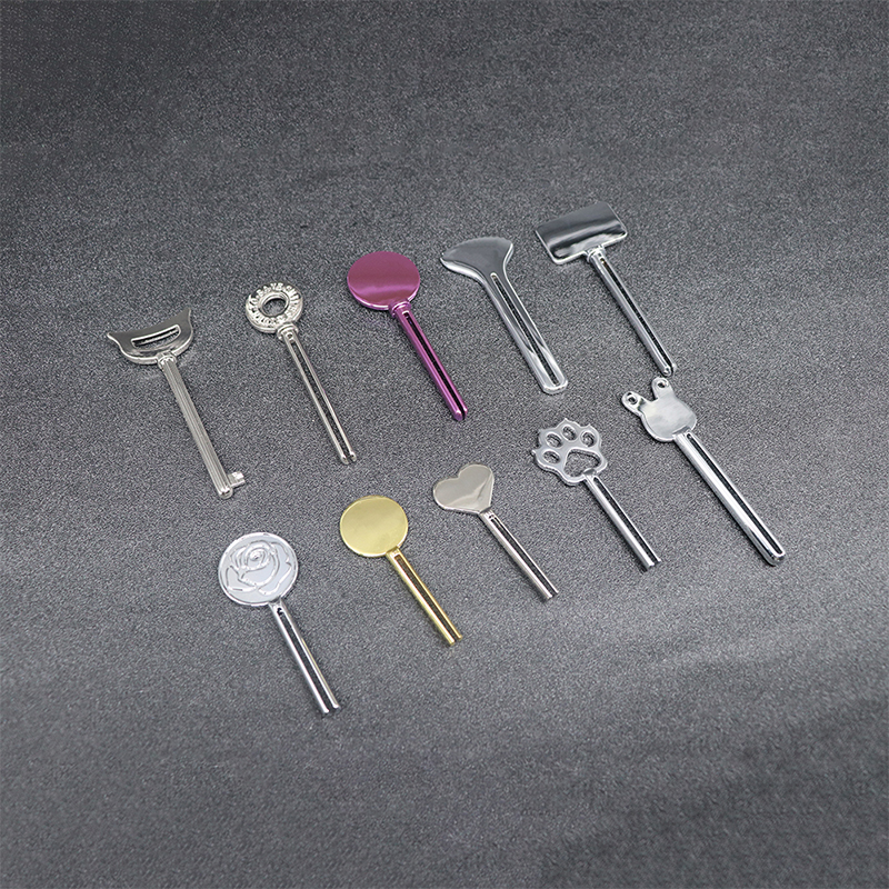 Metal Toothpaste Dispenser Facial Cleanser Toothpaste Tube Squeezer Key Shape Cosmetics Tube Squeezer Metal Toothpaste Dispenser Facial Cleanser Toothpaste Tube Squeezer Key Shape Cosmetics Tube Squeezer