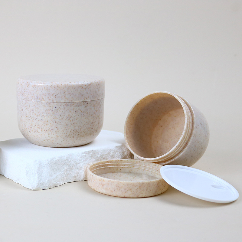 Wheat Straw Container Jar Wide Mouth 80g 120g 200g 250g Skincare Cream Botthet Cosmetics Face Cream Jar na may Lids Wheat Straw Container Jar Wide Mouth 80g 120g 200g 250g Skincare Cream Botthet Cosmetics Face Cream Jar na may Lids