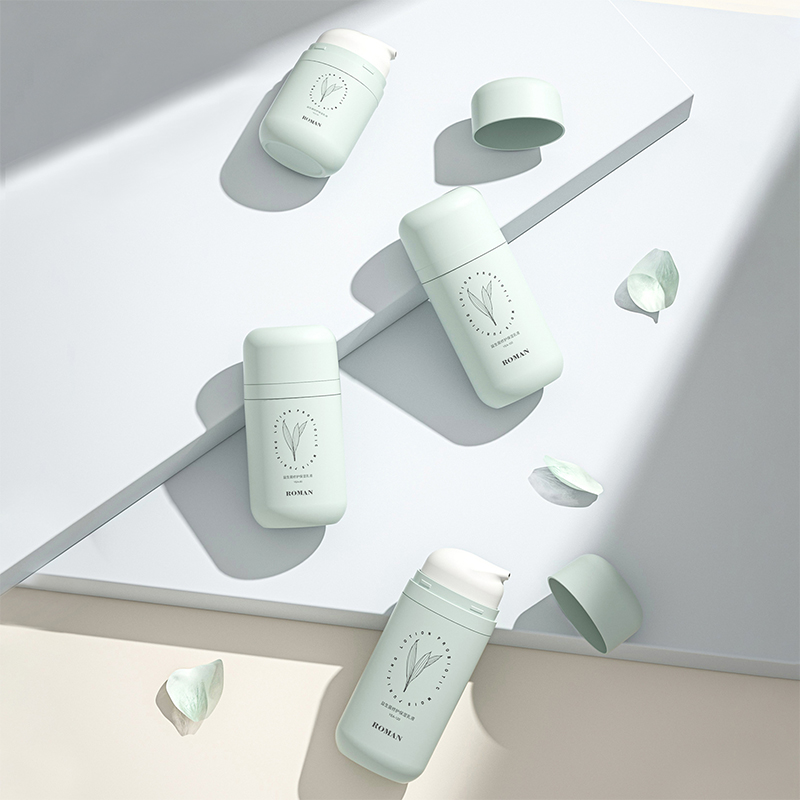 50ml 80ml 100ml walang laman na hugis -itlog na berdeng plastik na bote ng pp na may airless lotion pump vacuum foundation at face cream bote para sa skincare 50ml 80ml 100ml walang laman na hugis -itlog na berdeng plastik na bote ng pp na may airless lotion pump vacuum foundation at face cream bote para sa skincare