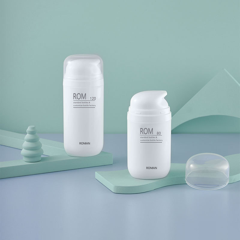 50ml 80ml 100ml walang laman na hugis -itlog na berdeng plastik na bote ng pp na may airless lotion pump vacuum foundation at face cream bote para sa skincare 50ml 80ml 100ml walang laman na hugis -itlog na berdeng plastik na bote ng pp na may airless lotion pump vacuum foundation at face cream bote para sa skincare