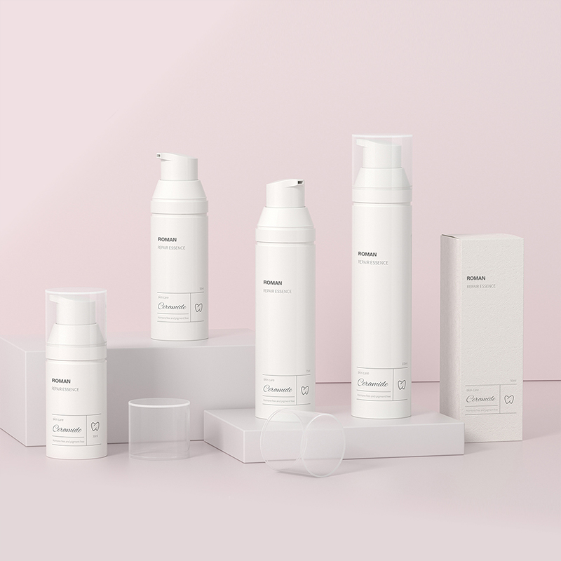 Airless pump bote para sa face cream cosmetic spf sunscreen cream bote container mataas na kalidad ng cosmetic packaging Airless pump bote para sa face cream cosmetic spf sunscreen cream bote container mataas na kalidad ng cosmetic packaging