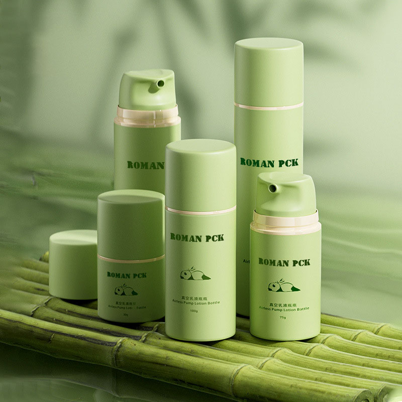 Walang laman na Refillable Foundation Primer Face Cream Eye Cream Airless Bottle Set Airless Pump Bottles Luxury Cosmetic Packaging