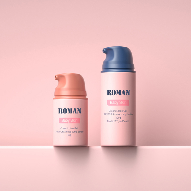 Libreng sample matte 30ml 50ml plastic airless lotion pump bote para sa pangangalaga sa balat serum airless container para sa baby cream