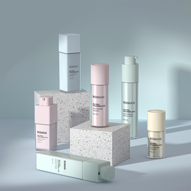 Pet Plastic Body Double Essence Lotion Pag -aayos ng Cream Scrub Vacuum Airless Cosmetic Bottle 15ml 30ml 50ml Cosmetic