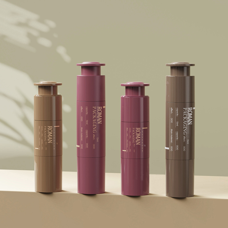 10ml 15ml 20ml cosmetic packaging syringe pasadyang eye cream syringe cosmetics portable plastic lotion airless bote