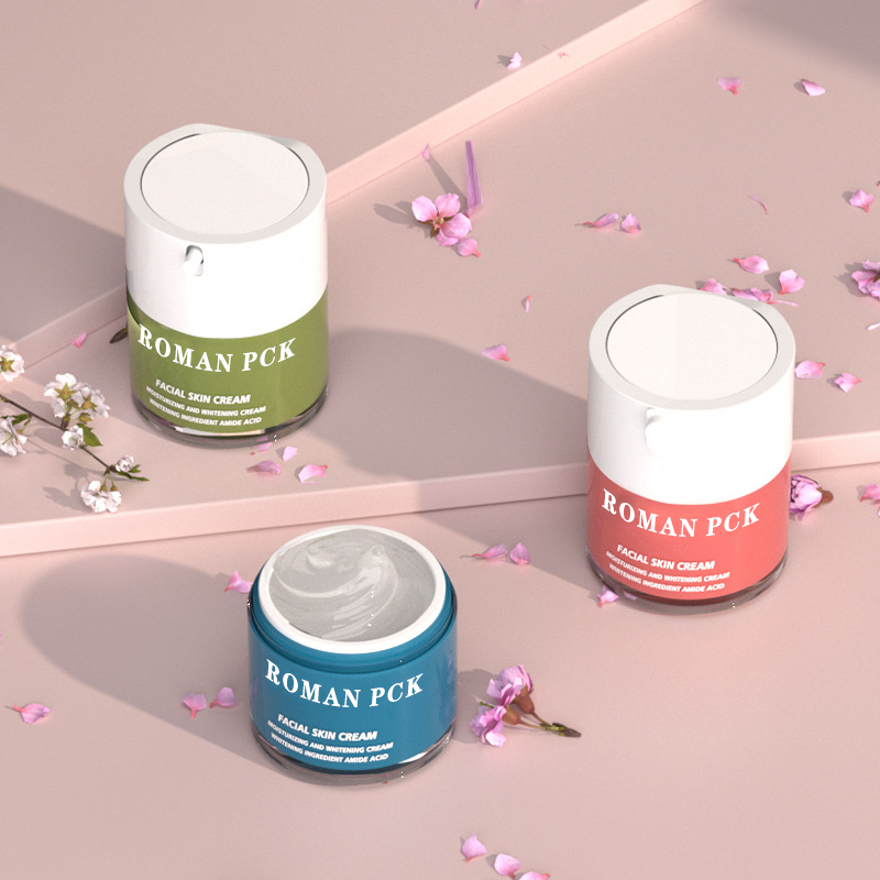 15g 30g 30ml 50ml 100ml plastic skincare face cream airless jar na may cap para sa lotion essence serum cream