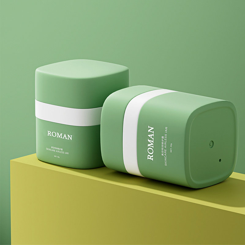 15g 30g 50g Round airless pump cream garapon dobleng pader pp na may plastic cap para sa lipstick blush mascara moisturizing creams