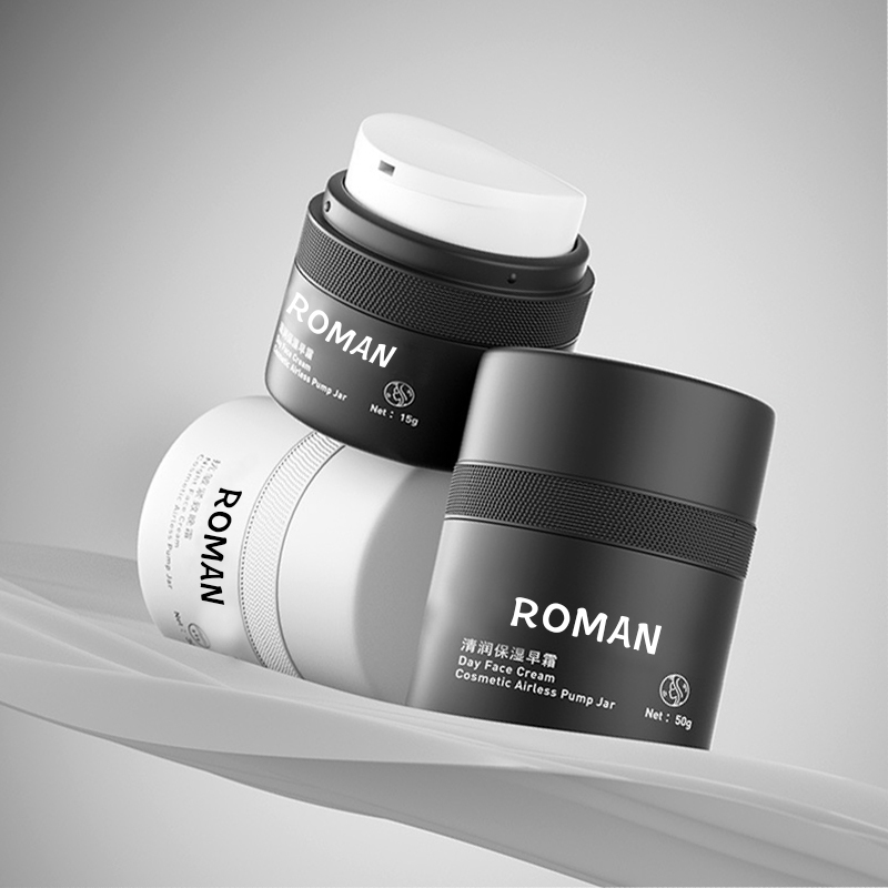 15ml 30ml 50ml White Black Double Wall Empty PP Plastic Refill Press Airless Moisturizer Lotion Cream Serum Bottle na may Pump