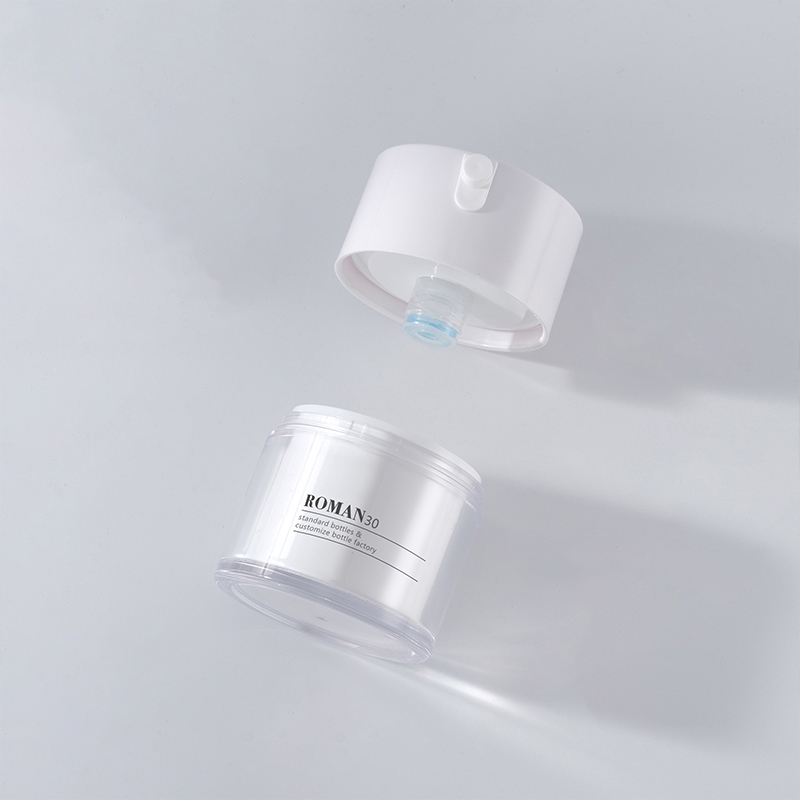 Walang laman na plastik na facial cosmetic packaging 15ml 30ml 50ml airless pump garapon plastic frosted jar eye cream serum airless garapon Walang laman na plastik na facial cosmetic packaging 15ml 30ml 50ml airless pump garapon plastic frosted jar eye cream serum airless garapon