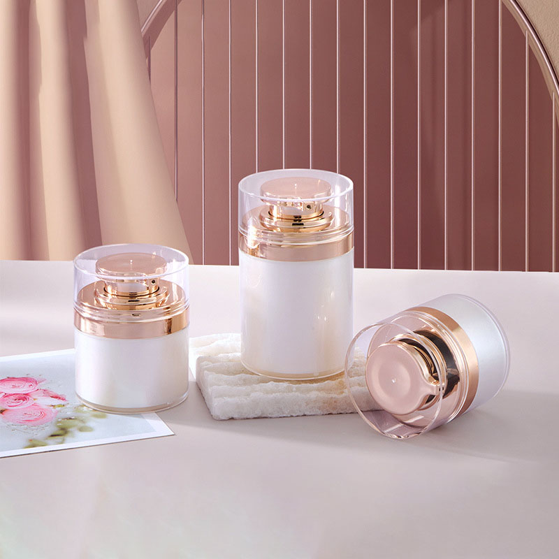 Ginto 15g 30g 50g 100g personal na pangangalaga cream airless jar plastic refillable airless pump airless jar