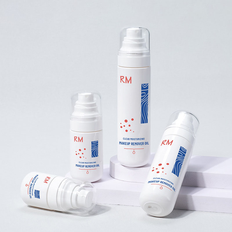 50ml 80ml 100ml walang laman na plastik na puting kosmetiko na paglilinis ng langis alagang hayop ng mukha ng katawan toner mist spray bote