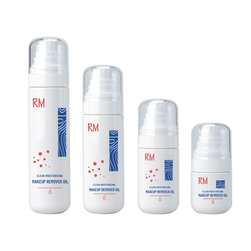 50ml 80ml 100ml walang laman na plastik na puting kosmetiko na paglilinis ng langis alagang hayop ng mukha ng katawan toner mist spray bote