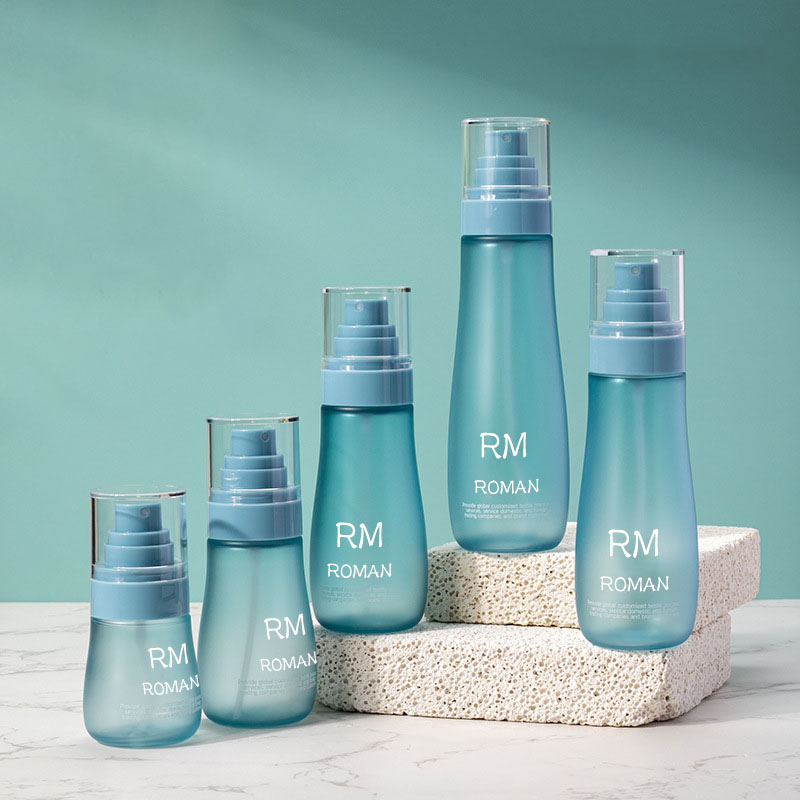 Bilog na balikat skincare serum lotion plastic bote 150ml 120ml 100ml 80ml 50ml kosmetiko bote na may spray pump