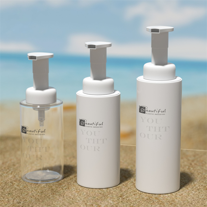100ml 120ml 150ml 200ml 300ml puting bote ng alagang hayop na may puting foamer pump para sa foaming sabon at mga produktong pangangalaga sa buhok cosmetic package