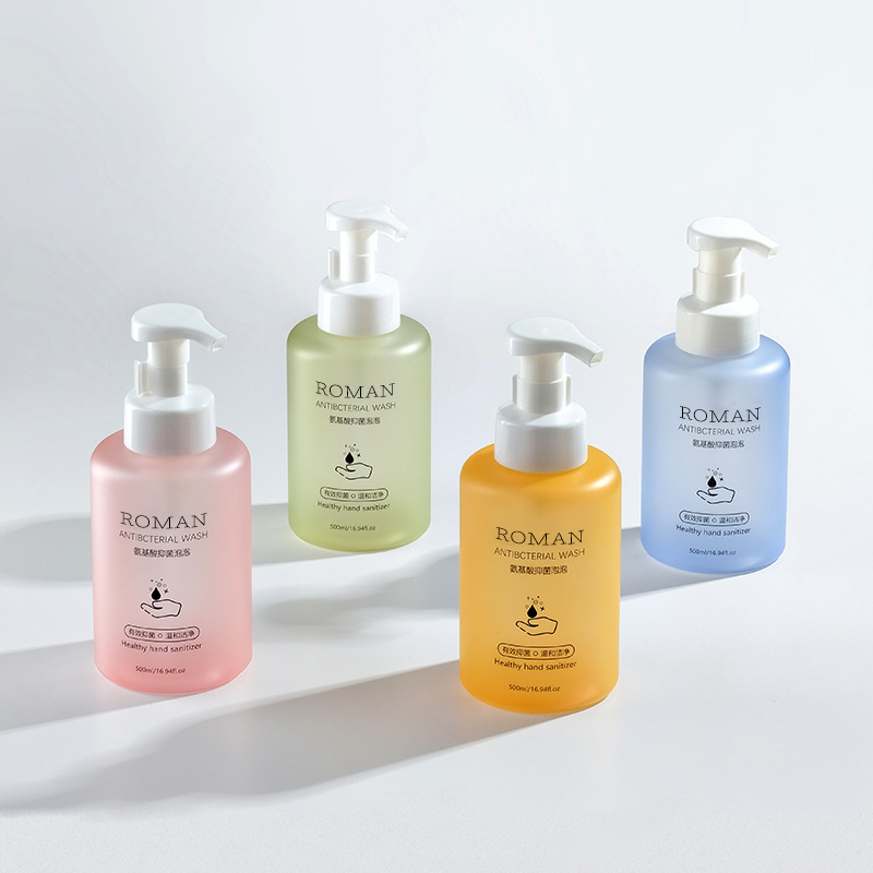 500ml 600ml Matte Pet Mousse Foam Bottle Pressing Hand Sanitizer Foam Bottle Face Wash Facial Cleanser Bubble Bottle 500ml 600ml Matte Pet Mousse Foam Bottle Pressing Hand Sanitizer Foam Bottle Face Wash Facial Cleanser Bubble Bottle