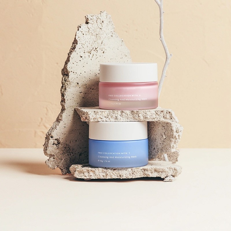 Klasikong bilog na glass cream jar cosmetic packaging para sa face cream at eye cream Klasikong bilog na glass cream jar cosmetic packaging para sa face cream at eye cream