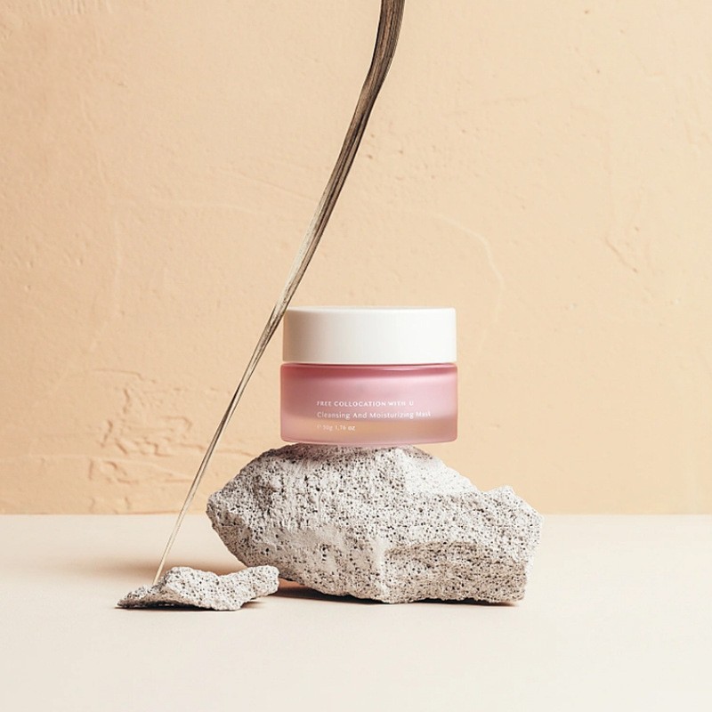 Klasikong bilog na glass cream jar cosmetic packaging para sa face cream at eye cream Klasikong bilog na glass cream jar cosmetic packaging para sa face cream at eye cream