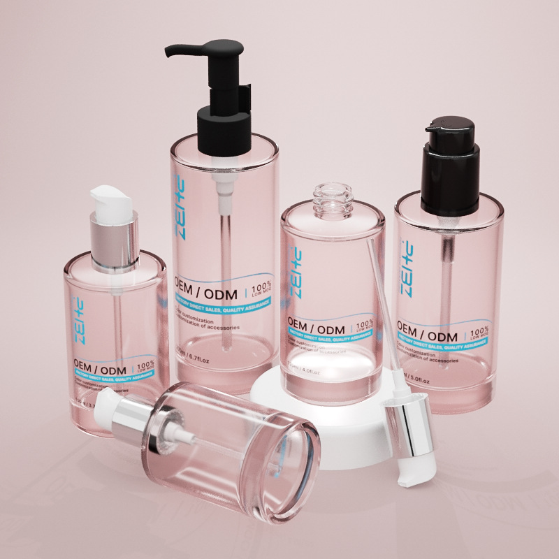 Multi-kapasidad na baso na kosmetiko serum bote na may makapal na base Multi-kapasidad na baso na kosmetiko serum bote na may makapal na base