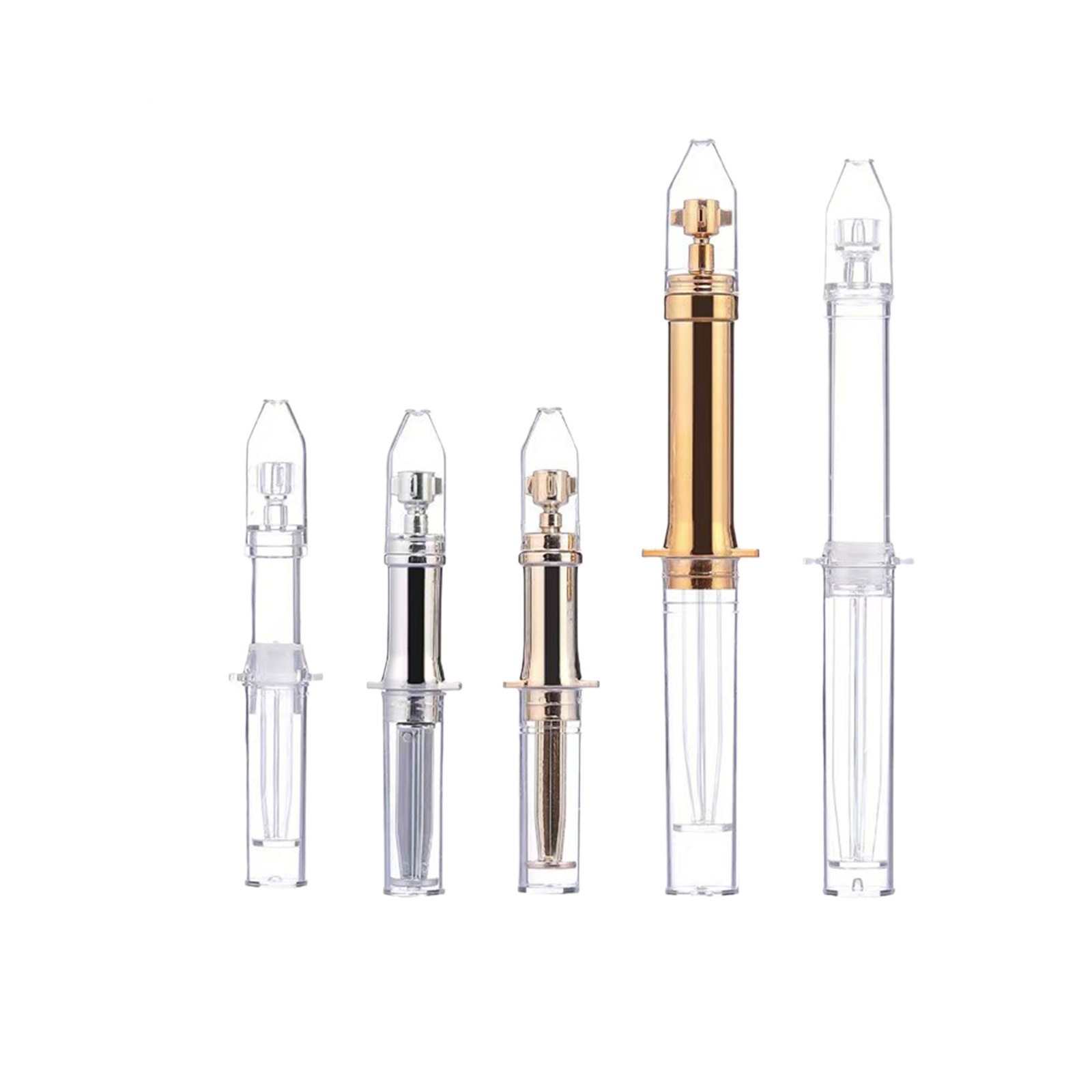 Cosmetic syringe na hugis bote para sa eye cream mini bilang rocket-shaped skincare ampoule bote Cosmetic syringe na hugis bote para sa eye cream mini bilang rocket-shaped skincare ampoule bote