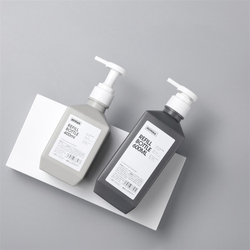 300ml 400ml 600ml PE plastic lotion bote shampoo bote ng katawan hugasan lotion body milk bote para sa cosmetics packing