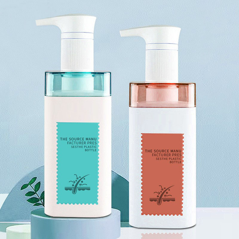 500ml 750ml Luxury Empty Cosmetic Square Shoulder Plastic Hotel Lotion Shampoo Pump Bottle at Conditioner na may Hand Wash Soap Dispenser