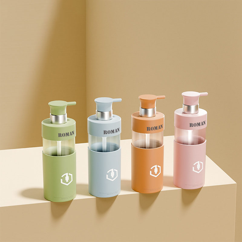 Luxury 100ml 200ml 300ml 450ml 500ml 700ml body lotion bote ng plastik na shampoo at mga bote ng conditioner na nagtakda ng cosmetic packaging para sa shower gel