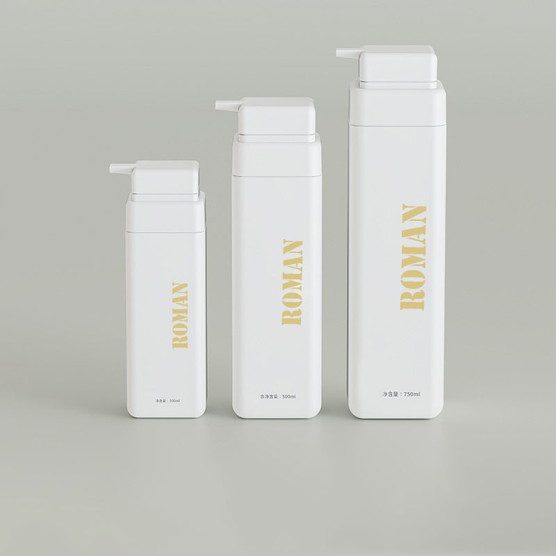 Luxury Empty Plastic Body Oil Shampoo Bottle 300ml 500ml 750ml Frosted Cosmetic Lotion Pump Bottle Para sa Milk Shower Gel