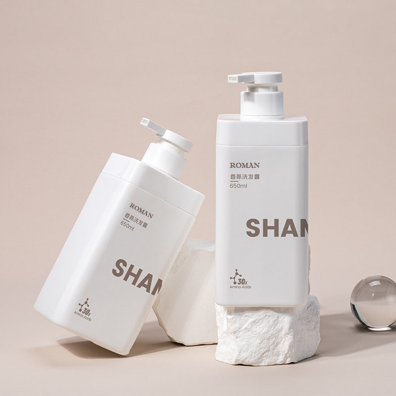 Bagong Disenyo Pribadong Logo Matte White 650ml Square Empty Hdpe Plastic Laundry Detergent Liquid Bottle 1L Para sa Shampoo Shower Gel Bagong Disenyo Pribadong Logo Matte White 650ml Square Empty Hdpe Plastic Laundry Detergent Liquid Bottle 1L Para sa Shampoo Shower Gel