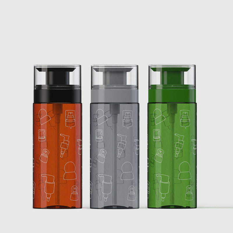 Plastik na bote na may pump dispenser leak proof malaking walang laman na malinaw na amber cylinder refillable para sa shampoo hair conditioner lotion langis Plastik na bote na may pump dispenser leak proof malaking walang laman na malinaw na amber cylinder refillable para sa shampoo hair conditioner lotion langis