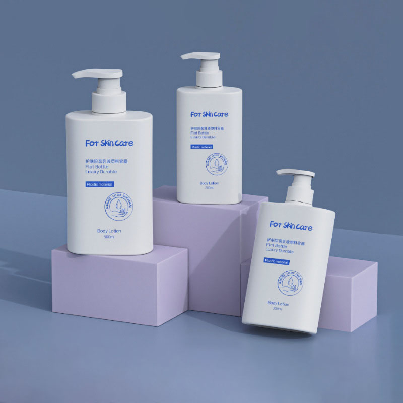 200ml 300ml 500ml Rectangular Plastic Pet Shampoo Bottle Sa Screw Cap Closure Para sa Mukha ng Masks Perfume Mahahalagang Oils Lotion Maling eyelashes