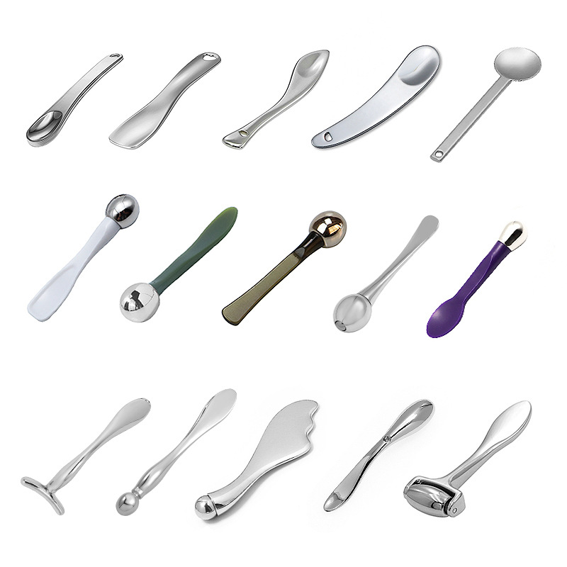 Metal s-shaped massage stick facial eye cream massage eye cream stick skin massage beauty stick beauty spoon Metal s-shaped massage stick facial eye cream massage eye cream stick skin massage beauty stick beauty spoon