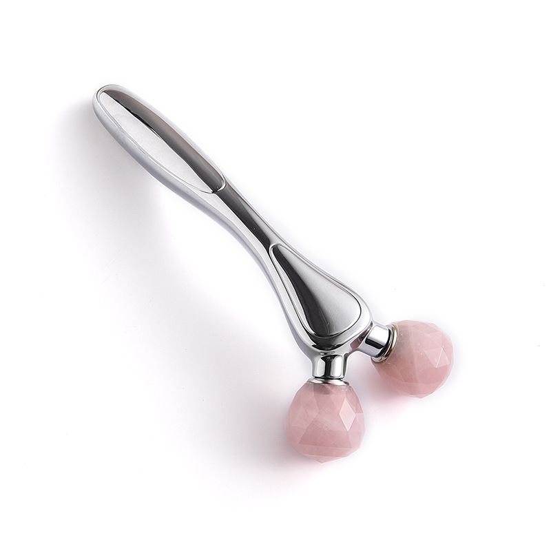 Y-Shaped Facial Roller na may Jade Roller & Zinc Alloy Handle Y-Shaped Facial Roller na may Jade Roller & Zinc Alloy Handle