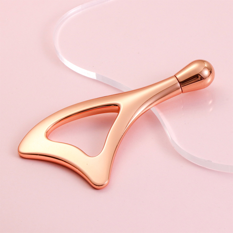 Zinc Alloy Eye Massage Roller & Facial Gua Sha Tool Zinc Alloy Eye Massage Roller & Facial Gua Sha Tool