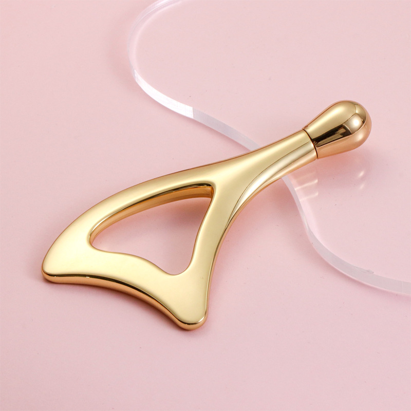 Zinc Alloy Eye Massage Roller & Facial Gua Sha Tool Zinc Alloy Eye Massage Roller & Facial Gua Sha Tool