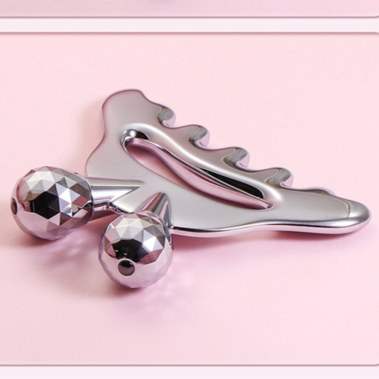 Zinc alloy facial massage roller na may head massage Zinc alloy facial massage roller na may head massage